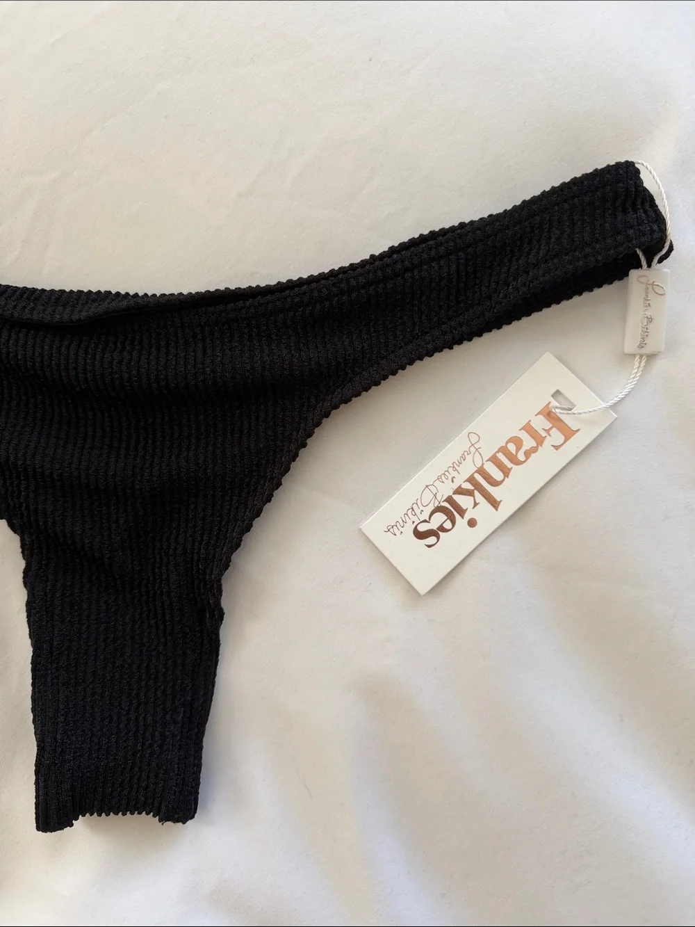 Frankie's Bikinis Black Bikini Bottoms (S)